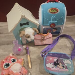 Girls Bundle - Dog House Playset with Accessories